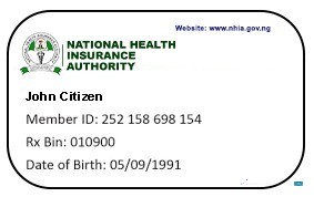 Download Nigeria health insurance card Photoshop template